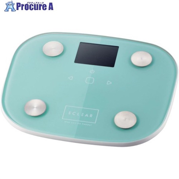 ELECOM エクリア体組成計 FS-03シリーズ グリーン HCS-FS03GN  1台 ▼338-5730