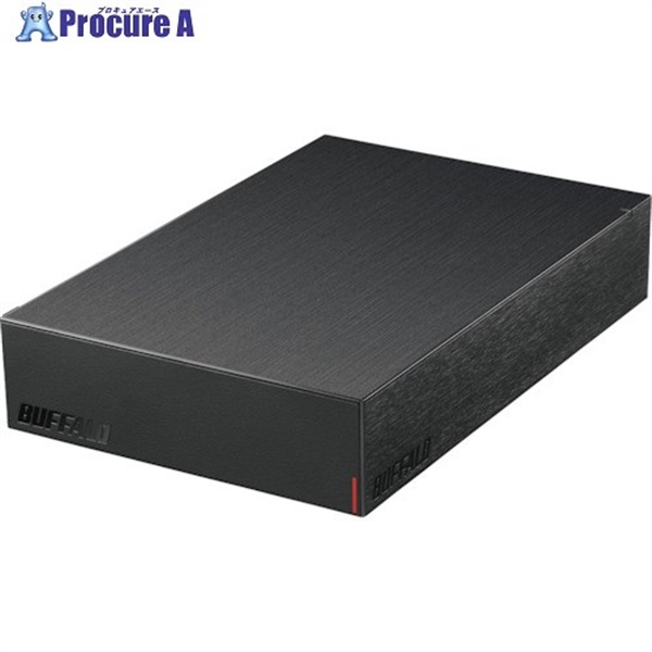 BAFFALO USB3.2(Gen.1)対応外付けHDD 6TB ブラック HD-LE6U3-BB  1個  (株)バッファロー ▼384-7738