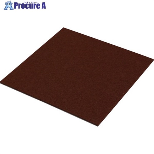 光 キズ防止フェルト 茶 2.3×100×100mm 2枚入 FQ1004  1パック ▼820-0993