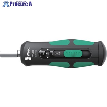 Wera 7510 差替式クラフトフォームセーフトルクドライバー、 1-3Nm 075810  1本  Wera社 ▼658-1616