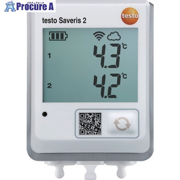 TESTO クラウドモニタリングロガー testo Saveris 2-T2 温度センサ外付けタイプ SAVERIS2-T2  1個 ▼110-9149