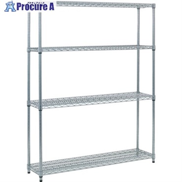 TRUSCO スチール製メッシュラック W1205XD305XH1533 4段 TME-5434  1台 ▼299-5646