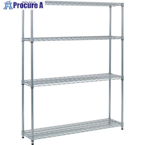 TRUSCO スチール製メッシュラック W1205XD305XH1533 4段 TME-5434  1台 ▼299-5646