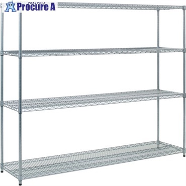 TRUSCO スチール製メッシュラック W1824×D457×H1533 4段 TME-5644  1台 ▼299-5662