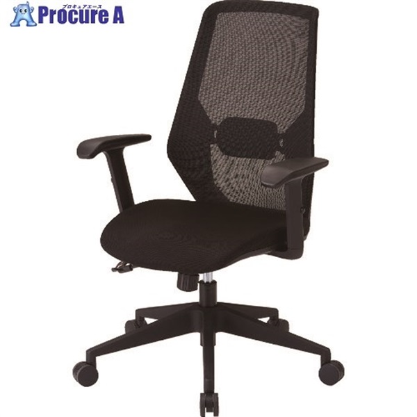 TRUSCO ���b�V���n�C�o�b�N�`�F�A�gVIENTO�h �I�t �u���b�N MCH-A-BK  1�r  �g���X�R���R(��) ��