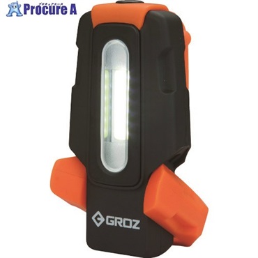 GROZ 充電式LEDポケットフラッシュライト 2W COB 200Lm LED/150  1個  GROZ社 ▼206-4807