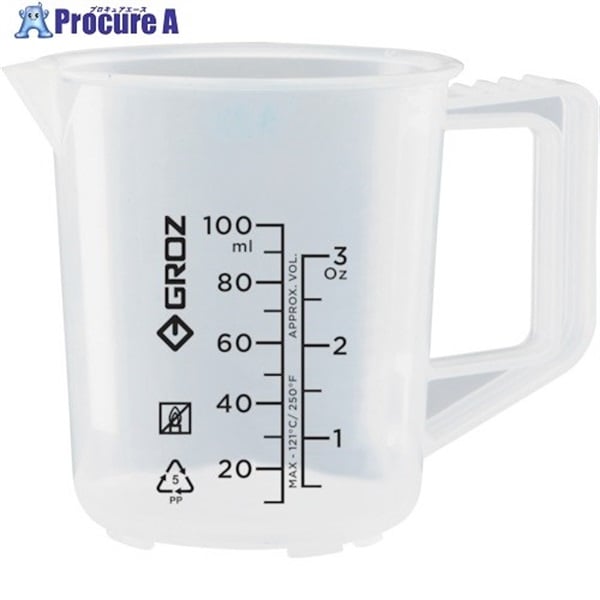 GROZ オイル用ビーカー 100ML JUG/100G  1個  GROZ社 ▼256-7236