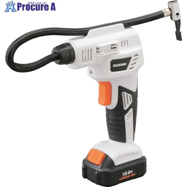 IRIS 517105 充電式エアコンプレッサー 10.8V JAC10 ホワイト JAC10  1台 ▼257-2694