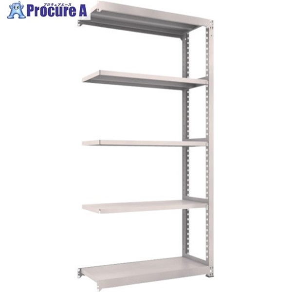TRUSCO スチールラック M3型中量棚 1200X471XH2400 5段 連結 ネオグレー M3-8455B NG(ネオグレー)  1台  トラスコ中山(株) ◇