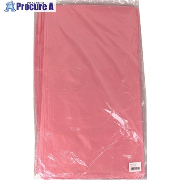 ワタナベ 食品用片開きシート(500W×1000) ピンク (100枚入) KS-50P  1袋 ▼405-0339