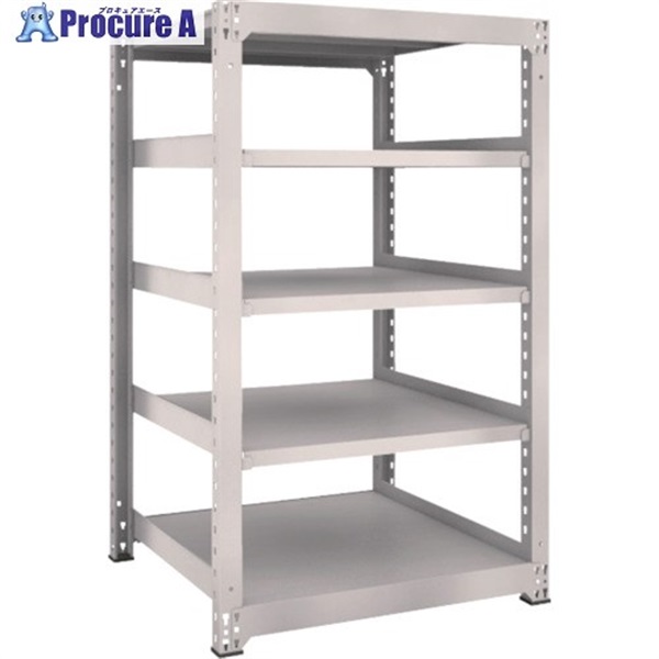 TRUSCO スチールラック M5型 W900×D921×H1500 5段 単体 ネオグレー M5-5395 NG(ネオグレー)  1台  トラスコ中山(株) ◇