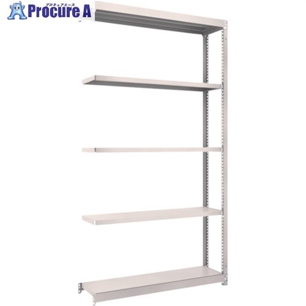 TRUSCO スチールラック M1.5型軽中量棚 1160X295X2100 5段連結 ネオグレー M1.5-7435B NG(ネオグレー)  1台  トラスコ中山(株) ◇