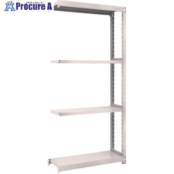 TRUSCO スチールラック M2型 W860×D300×H1800 4段 連結 ネオグレー M2-6334B NG(ネオグレー)  1台  トラスコ中山(株) ◇