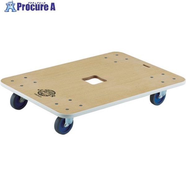 TRUSCO 木製平台車 ジュピター 900X600 φ100 400kg JUP-900-400  1台  トラスコ中山(株)