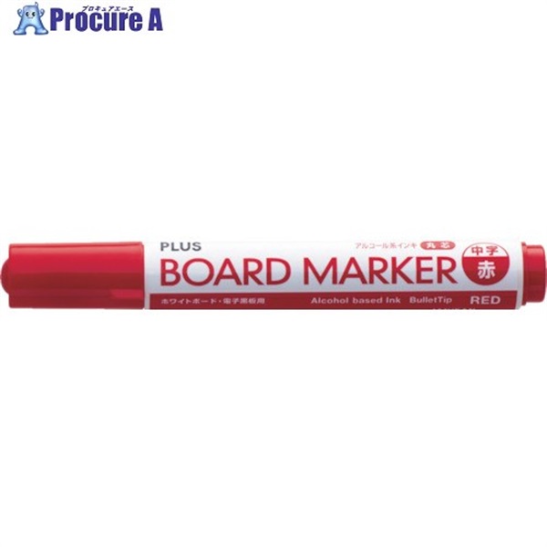 PLUS 【トラスコ在庫なくなり次第一時受注停止】 423-284)ボードマーカーレッド MARKER-RD( MARKER-RD  1台  プラス(株) ▼868-7428