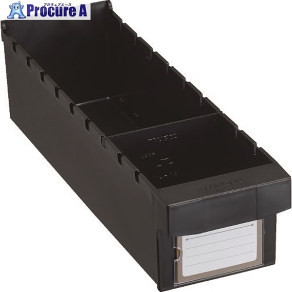 TRUSCO パーツケース WUW型 バンラックケースL型引出 導電タイプ 内寸111×418×H108 ML-1D  1個 ▼206-6140
