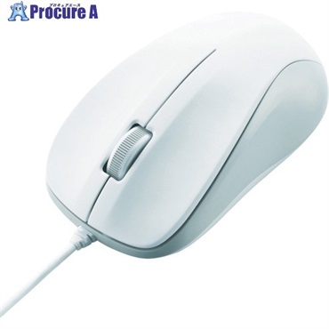 エレコム USB光学式マウス(Mサイズ)ホワイト M-K6URWH/RS  1個  エレコム(株) ▼495-0381