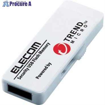 エレコム セキュリティ機能付USBメモリー 8GB 1年ライセンス MF-PUVT308GA1  1個  エレコム(株) ▼820-0250