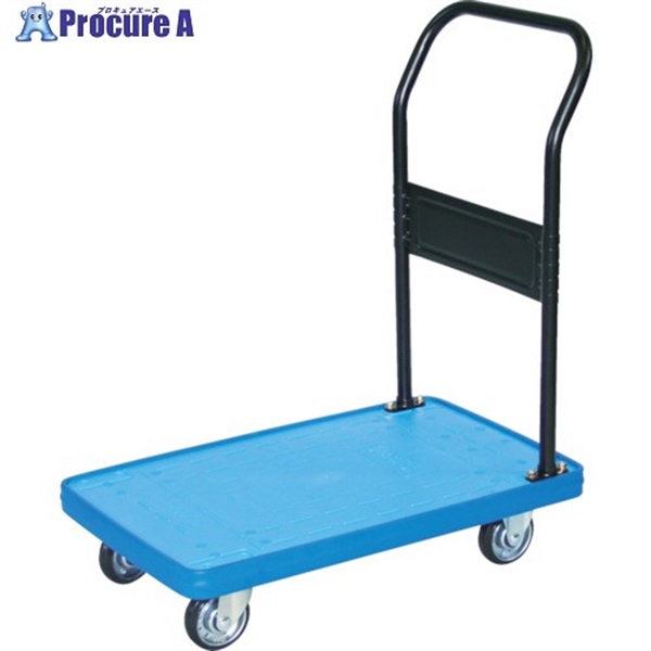 TRUSCO MKP樹脂製台車 固定式 906X616 ブルー MKP-302-B  1台  トラスコ中山(株) ◇