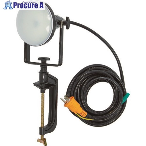 TRUSCO LED投光器 DELKURO バイスタイプ 20W 5m アース付 2芯3芯両用タイプ RTLE-205EP-V  1台  トラスコ中山(株)