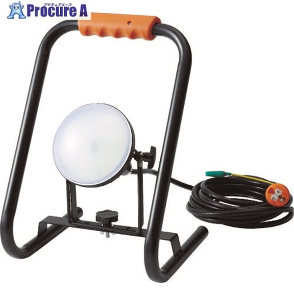 TRUSCO LED投光器 DELKURO スタンドタイプ 20W 5m アース付 2芯3芯両用タイプ RTLE-205EP-S  1台  トラスコ中山(株)