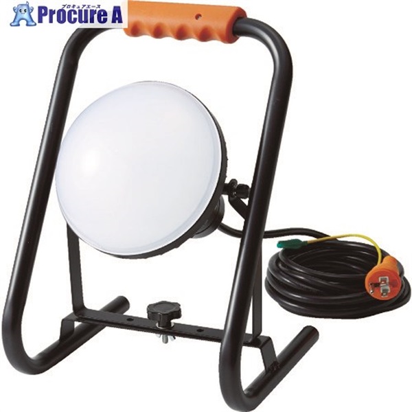 TRUSCO LED投光器 DELKURO スタンドタイプ 50W 10m アース付 2芯3芯両用タイプ RTLE-510EP-S  1台  トラスコ中山(株)