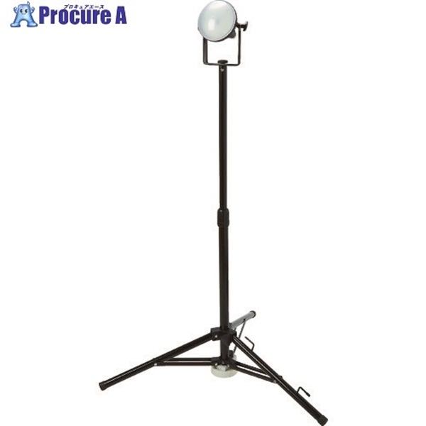 TRUSCO LED投光器 DELKURO 三脚タイプ 1灯 20W 10m アース付 2芯3芯両用タイプ RTLE-210EP-SK  1台  トラスコ中山(株)