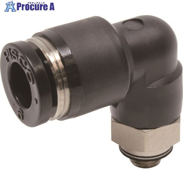 PISCO チューブフィッティング エルボ 適合外径6mm 接続口径M5×0.8 PL6-M5  1個 ▼290-8930