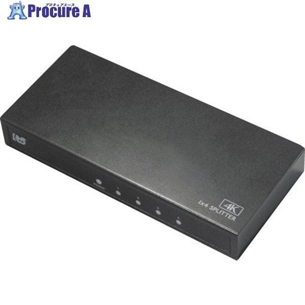 ラトックシステム 4K60Hz対応 1入力4出力 HDMI分配器 RS-HDSP4P-4KZ  1個  ラトックシステム(株) ▼528-0957