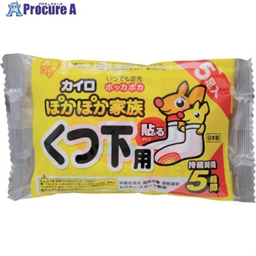 IRIS 264586 ぽかぽか家族 貼るくつ下用 5P PKN-5HK (264586)  1パック ▼754-9903
