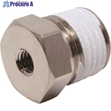 PISCO チューブフィッティング 延長継手ブッシュ おねじR1/4 めねじM5×0.8 PF02-M5  1個 ▼809-5370