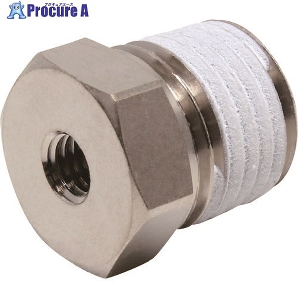 PISCO チューブフィッティング 延長継手ブッシュ おねじR1/4 めねじM5×0.8 PF02-M5  1個 ▼809-5370