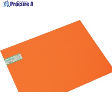 光 ポリスチレン板 オレンジ透明 450×600×1.0mm PS4061-6  1枚  (株)光 ▼820-2055