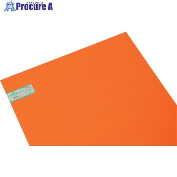 光 ポリスチレン板 オレンジ透明 600×900×1.0mm PS9061-6  1枚  (株)光 ▼820-2065
