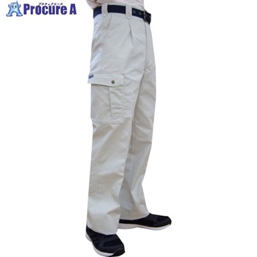 TEAGLES 綿混カーゴパンツ シルバーグレー 91cm 7661SG91  1枚  トーマセンイ(株) ▼425-7604