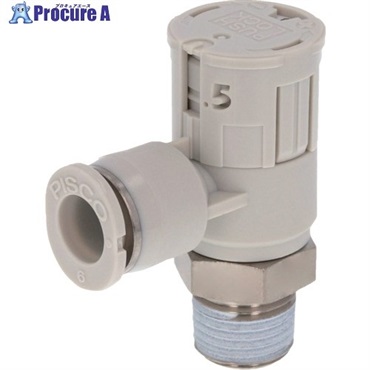PISCO スピードコントローラ ダイヤル付タイプ JSGS6-01AW  1個  (株)日本ピスコ ▼559-8428