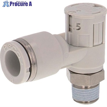 PISCO スピードコントローラ ダイヤル付タイプ JSGS8-01AW  1個  (株)日本ピスコ ▼559-9992
