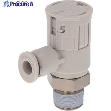 PISCO スピードコントローラ ダイヤル付タイプ JSGS4-01AW  1個  (株)日本ピスコ ▼560-1566