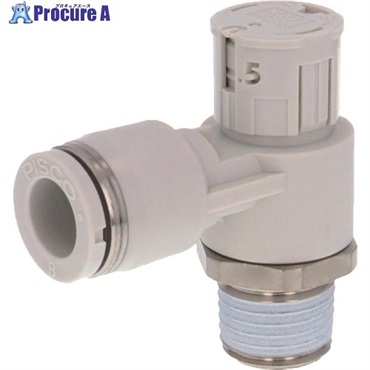 PISCO スピードコントローラ ダイヤル付タイプ JSGS8-02AW  1個  (株)日本ピスコ ▼560-3119