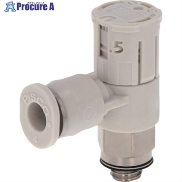 PISCO スピードコントローラ ダイヤル付タイプ JSGS4-M5AW  1個  (株)日本ピスコ ▼560-3150