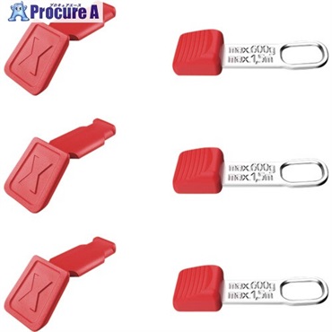 KNIPEX テザーツール 落下防止クリップ＋カラーコードクリップ赤セット(各3ピース) 0063-06TCR  1箱  KNIPEX社 ▼677-8580