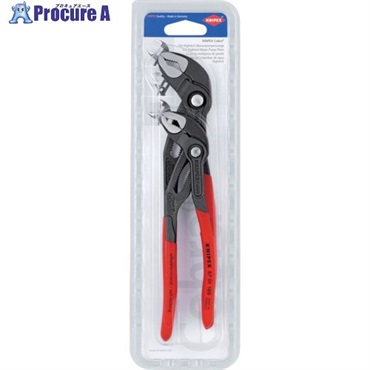 KNIPEX ウォーターポンププライヤー ”コブラ2点セット” ソフトプラスチックハンドル 003120V01  1S  KNIPEX社 ▼694-6020