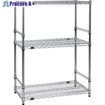 TRUSCO ステンレス製メッシュラック W605XD457XH923 3段  サイドバー付 TSM-SDB-3243  1台  トラスコ中山(株) ▼650-4019