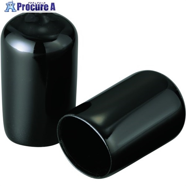IWATA 保護キャップ 丸 (10個入) 黒 HLDP60-P  1パック ▼198-3681