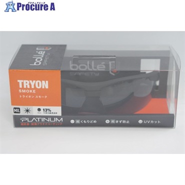 BSSI 保護メガネ TRYON BSSIマットブラック スモークレンズ ブリスタパッケージ PSSTRYO443BL  1個  ボレー社 ▼592-8784