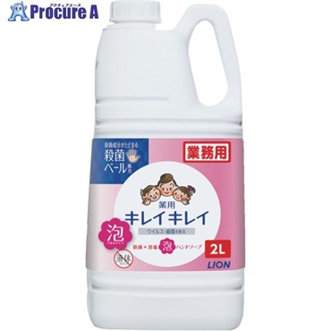ライオン 【4月末まで期間限定特価】 キレイキレイ薬用泡ハンドソープ シトラスフルーティーの香り 2L BPGHA2P  1本  ライオン(株) ▼208-3422