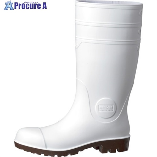 ミドリ安全 耐油・耐薬 安全長靴 ワークエース NW1000スーパー ホワイト 29CM NW1000SP-W-29  1足  ミドリ安全(株) ▼337-4781