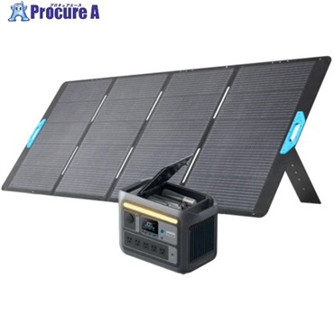 Anker ポータブル電源＋ソーラーパネル Solix C800Plus ダークグレー with Solix PS400 バンドルセット PS4-A17545Z1  1S  ▼697-8604