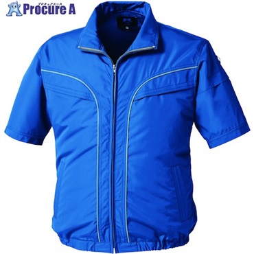 空調服 空調服[[R下]] 半袖ブルゾン ブルー L KU92220N50S3  1着  (株)空調服 ▼609-6586