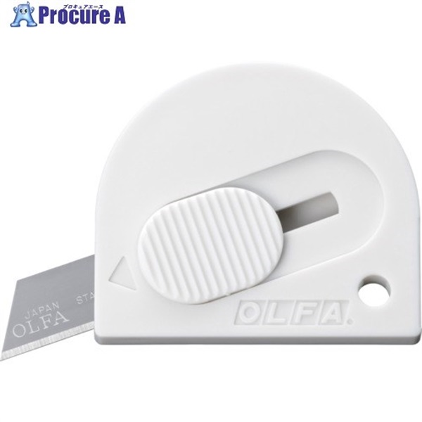 OLFA マグネット付きミニカッター タッチナイフRオフホワイト 244B-OWH  1個  オルファ(株) ▼693-5246